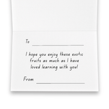 "Thank You Teacher" Gift Card | Exotic Fruits - Rare & Tropical Exotic Fruit Shop UK